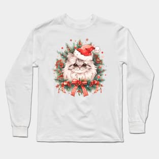 Christmas Persian Cat Long Sleeve T-Shirt